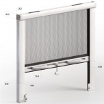 Zanzariera verticale antivento slim 32 mm | Su misura per spazi ridotti