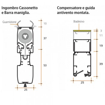 Zanzariera Picoscenica Bettio su misura | Ingombro ridotto 25 mm e senza guida a terra