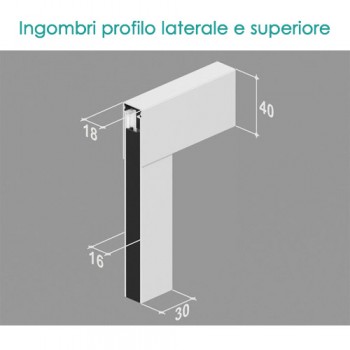 Zanzariera Plissettata Estensibile 18mm – Apertura Centrale o Laterale