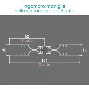 Zanzariera Plissettata Estensibile 18mm – Apertura Centrale o Laterale