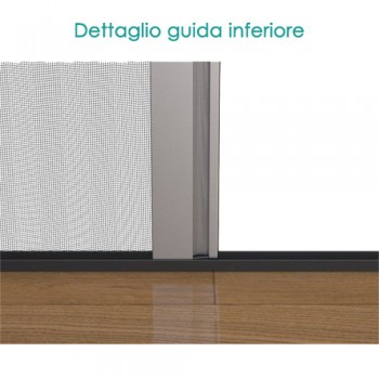 Zanzariera plissettata su misura con ingombro ridotto 18 mm | Ideale per spazi ristretti