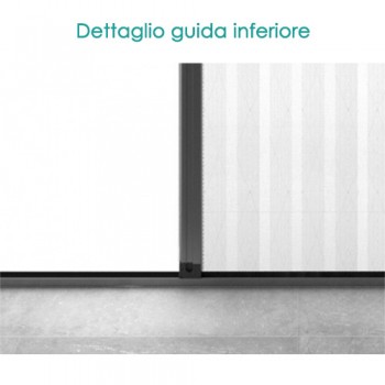 Zanzariera plissettata Mini 1 anta | Ingombro 28 mm e montaggio facile
