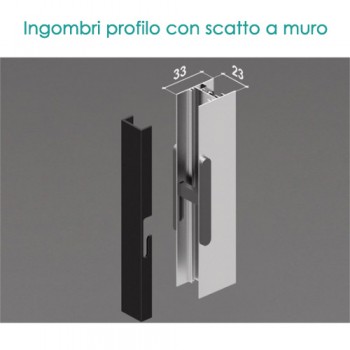 Zanzariera plissettata Mini 1 anta | Ingombro 28 mm e montaggio facile